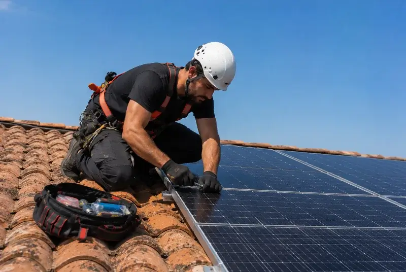 Maintenance et monitoring de panneaux solaires à Camplong